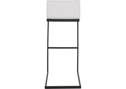 Tabouret de bar Newport, similicuir, blanc