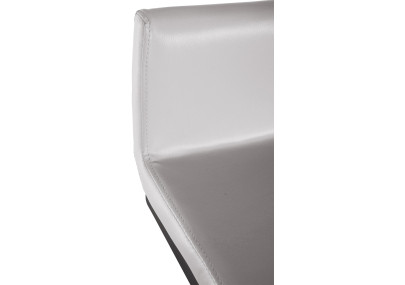 Tabouret de bar Newport, similicuir, blanc