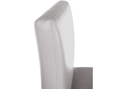 Tabouret de bar Newport, similicuir, blanc