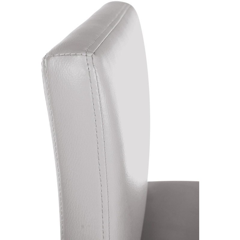 Sgabello da bar Newport, similpelle, bianco