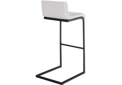 Tabouret de bar Newport, similicuir, blanc