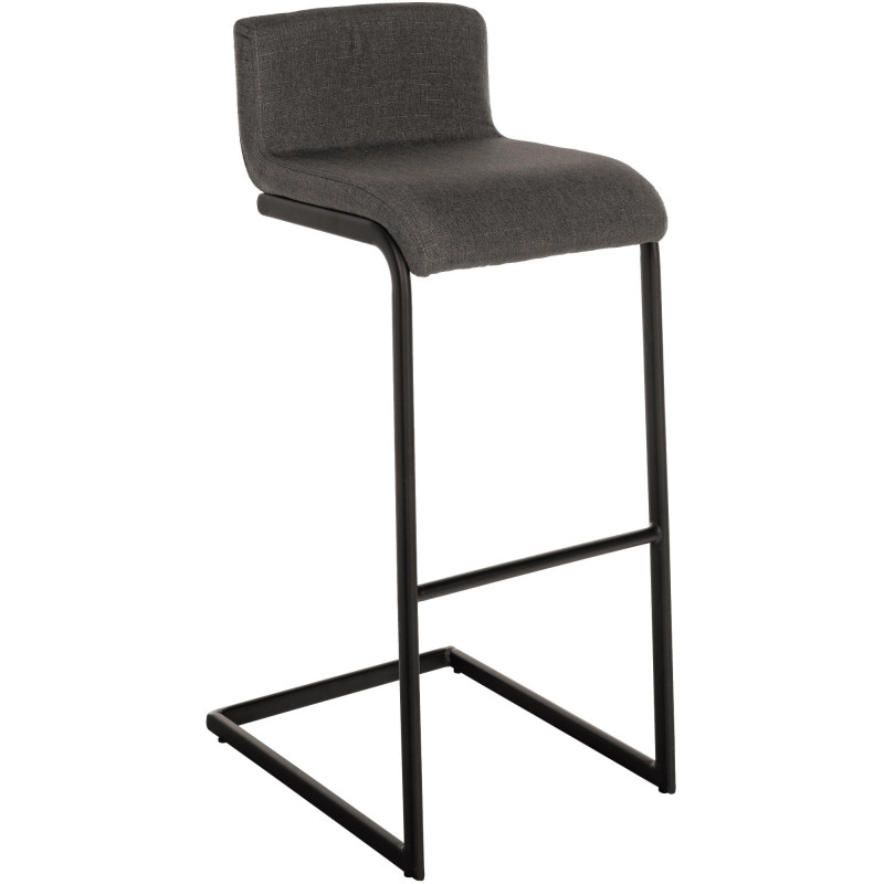 Tabouret de bar Newport, tissu B, gris foncé