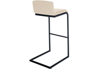 Sgabello da bar Newport, tessuto B, crema