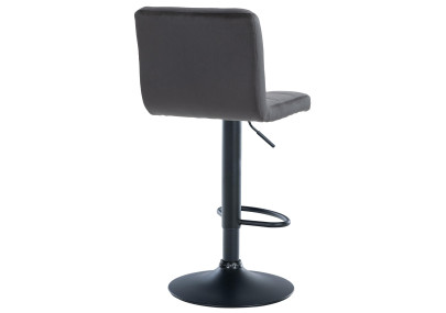 Ensemble de 2 tabourets de bar en velours Pérou, noirs