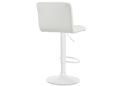 Conjunto de 2 banquetas de bar Peru em veludo, branco/creme