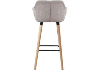 Conjunto de 2 banquetas Grant, tecido taupe