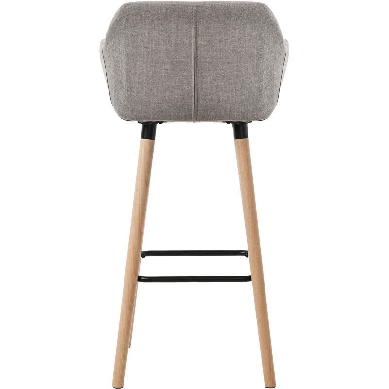 Ensemble de 2 tabourets de bar Grant, en tissu gris