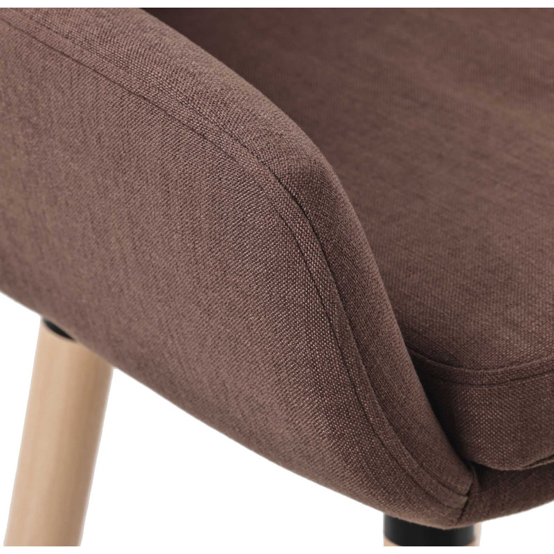 Ensemble de 2 tabourets de bar Grant en tissu café