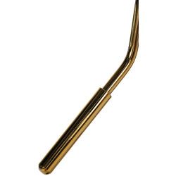 Taburete de bar Braga de terciopelo dorado, verde oscuro