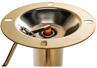 Ensemble de 2 tabourets de bar Braga Gold Velvet Noir