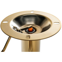 Juego de 2 taburetes de bar Braga Gold Velvet Black