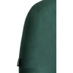 Ensemble de 2 tabourets de bar Braga en velours doré vert foncé