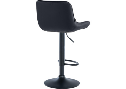 Lot de 2 tabourets de bar Vonore en velours noir