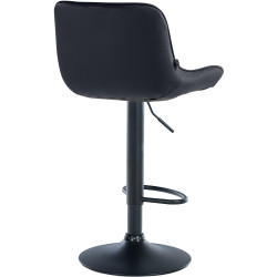 Lot de 2 tabourets de bar Vonore en velours noir noir