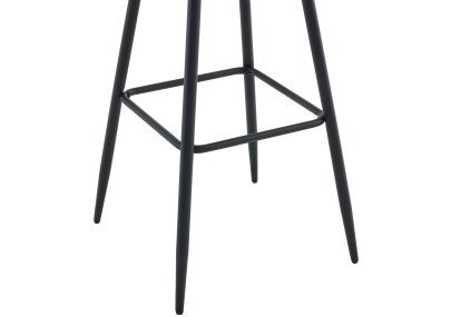 Set di 2 sgabelli da bar in velluto Dartford, crema