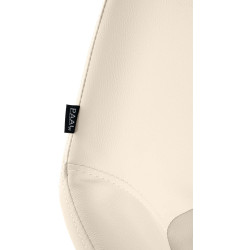 Sgabello da bar Braga Gold, similpelle, crema