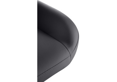 Tabouret de bar Braga Gold en similicuir noir