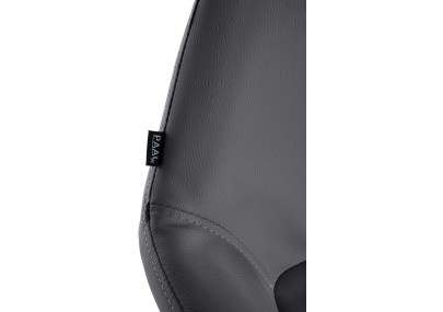 Set di 2 sgabelli da bar Braga Gold in similpelle nera