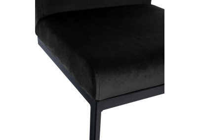 Tabouret de bar Hopewell en velours noir B
