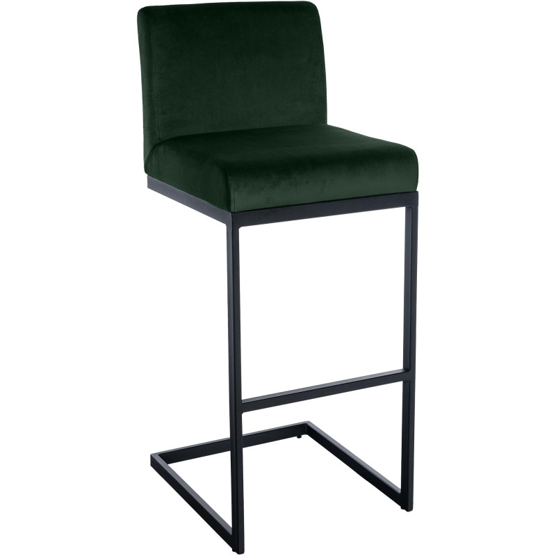 Tabouret de bar Hopewell en velours vert