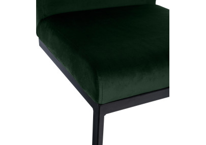 Taburete de bar Hopewell de terciopelo, verde