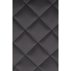 Taburete de bar Kasson de terciopelo, negro