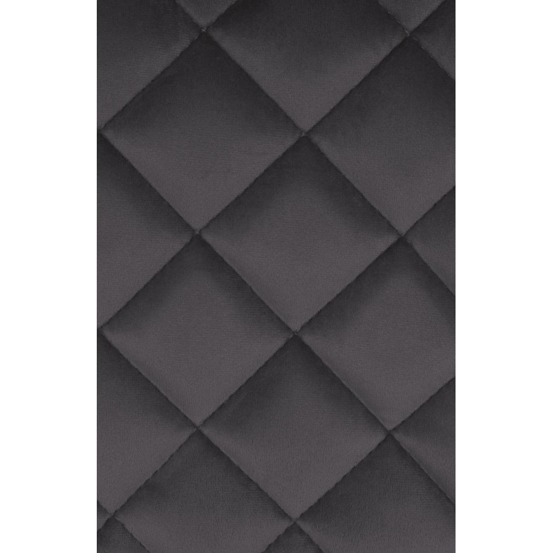 Tabouret de bar en velours Kasson noir