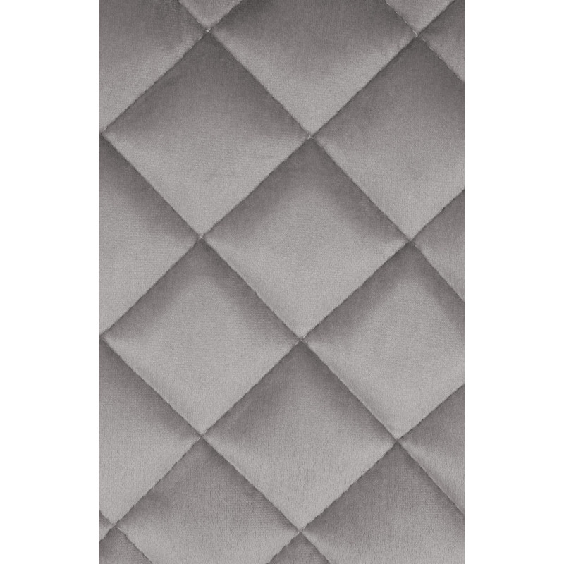 Tabouret de bar Kasson en velours gris