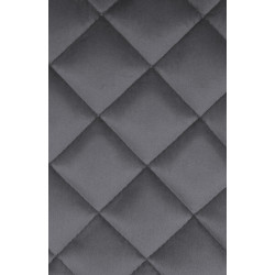 Tabouret de bar en velours Kasson gris foncé