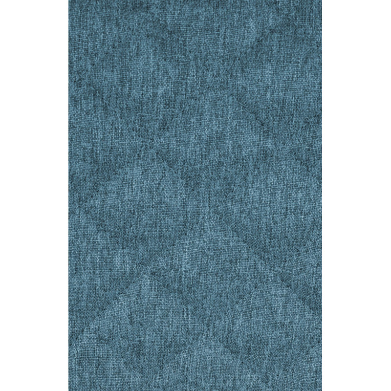 Tabouret de bar en tissu Kasson bleu