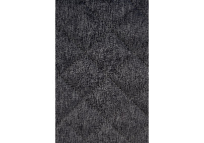 Tabouret de bar Kasson, tissu noir