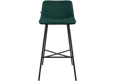 Tabouret de bar Altona en velours vert