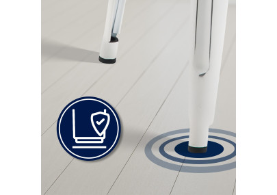 Set di 4 sgabelli da bar Joshua bianco antico