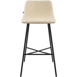 Tabouret de bar Altona, tissu crème