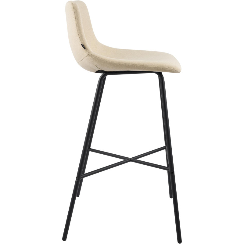 Tabouret de bar Altona, tissu crème