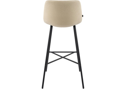 Tabouret de bar Altona, tissu crème