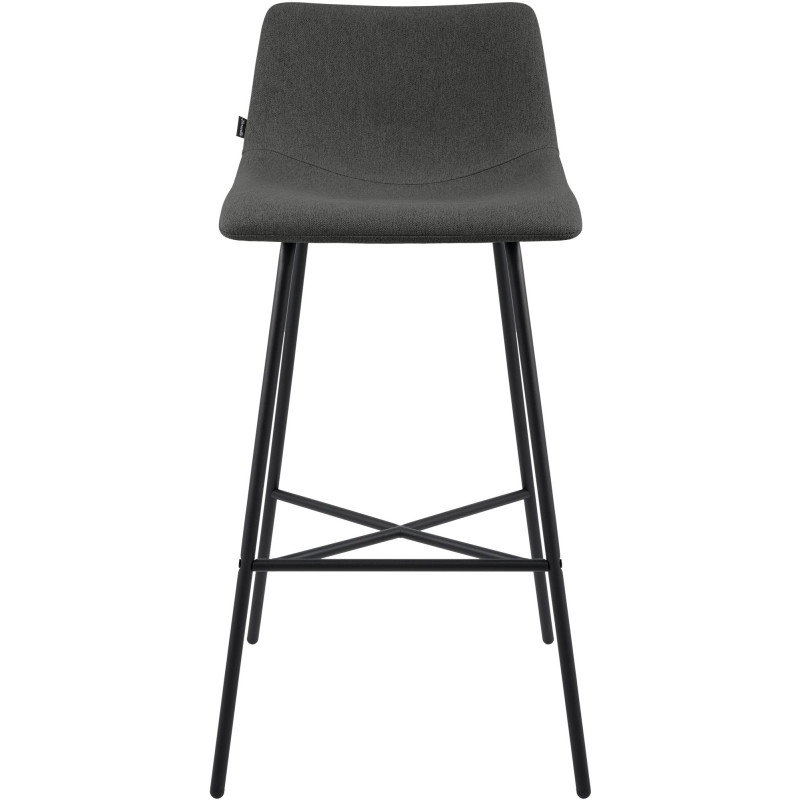 Tabouret de bar Altona, tissu gris foncé