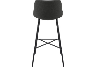 Tabouret de bar Altona, tissu gris foncé