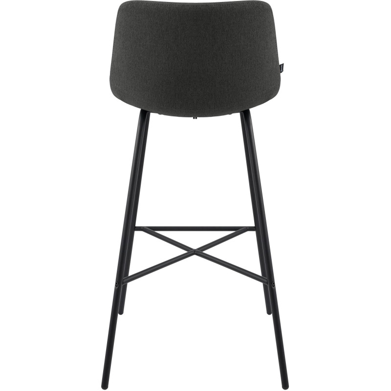 Tabouret de bar Altona, tissu gris foncé