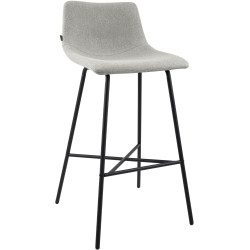 Tabouret de bar Altona, tissu gris