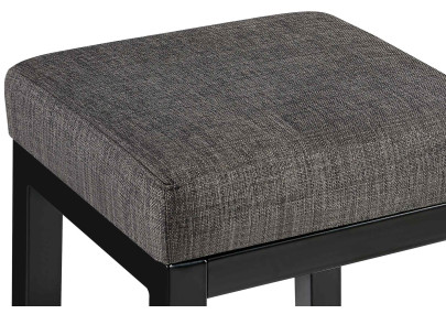 Banqueta de bar Taylor B85, tecido cinza
