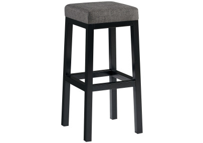 Taburete de bar Taylor B85, tapizado en tela gris
