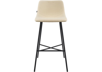 Tabouret de bar Altona tissu crème
