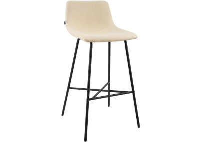 Tabouret de bar Altona, tissu crème