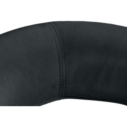 Banqueta de bar Olinda, veludo, branco/preto