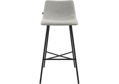 Tabouret de bar Altona, tissu gris