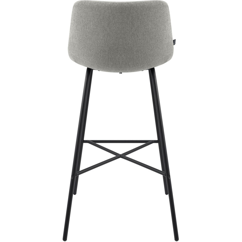 Tabouret de bar en tissu Altona gris