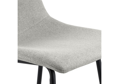 Tabouret de bar Altona, tissu gris