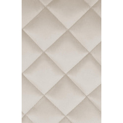 Juego de 2 taburetes de bar Kasson de terciopelo color crema