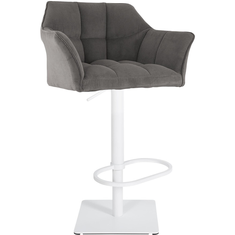 Banqueta de bar Damaso W Cord, cor taupe